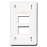 Siemon MX-FP-S-04-02 Single Gang Faceplate for 4 MAX Modules